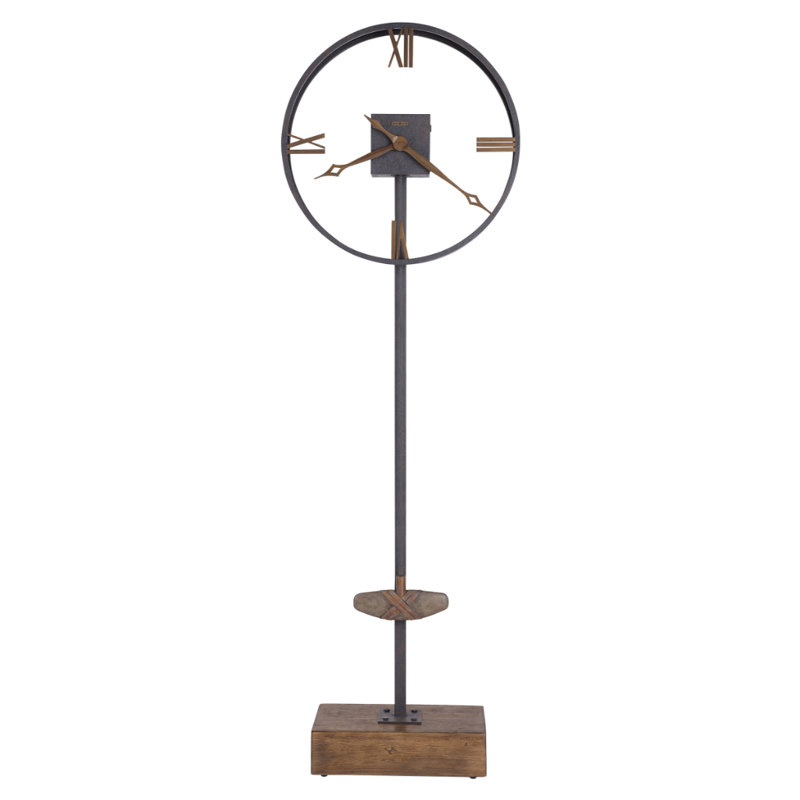 76" Metal Floor Clock