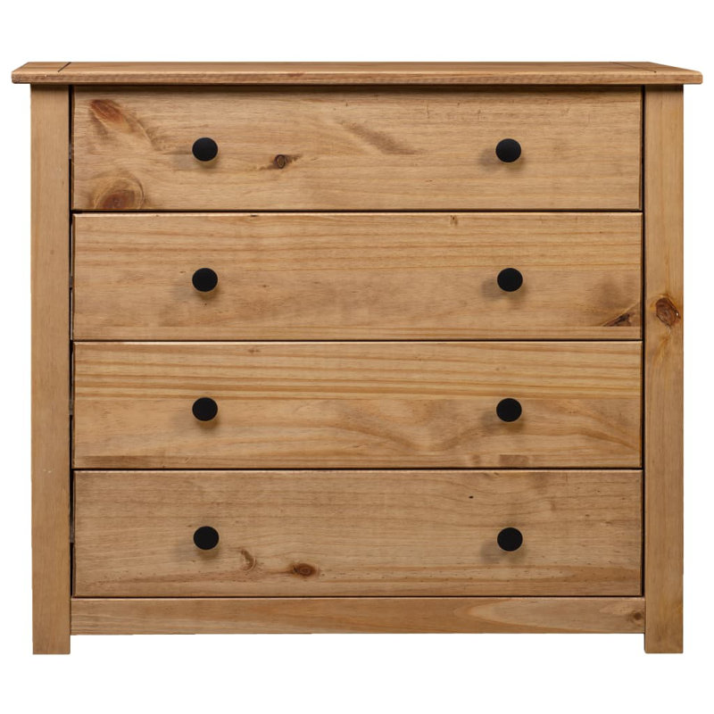 Brammer Solid Wood Chest of 4 Drawers, Brown