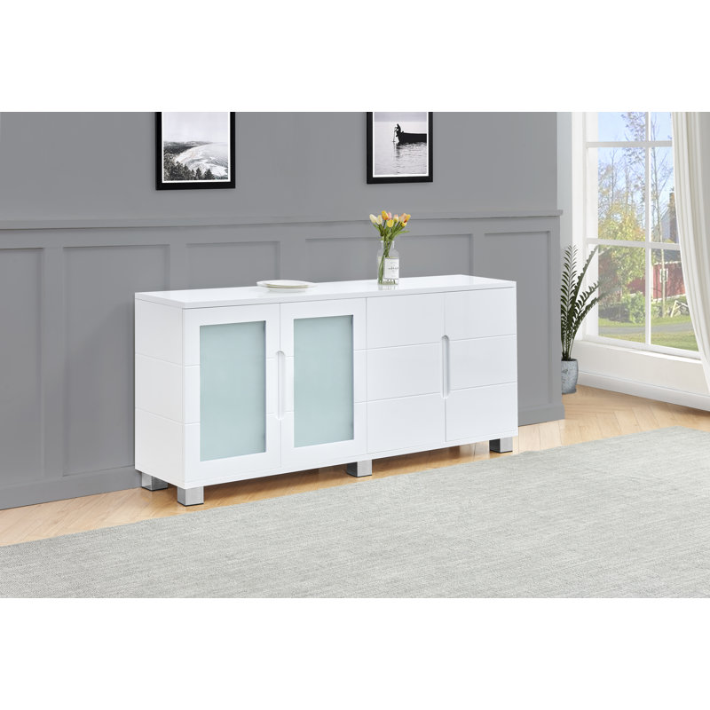 Bryngeir 32'' Sideboard, High Gloss White