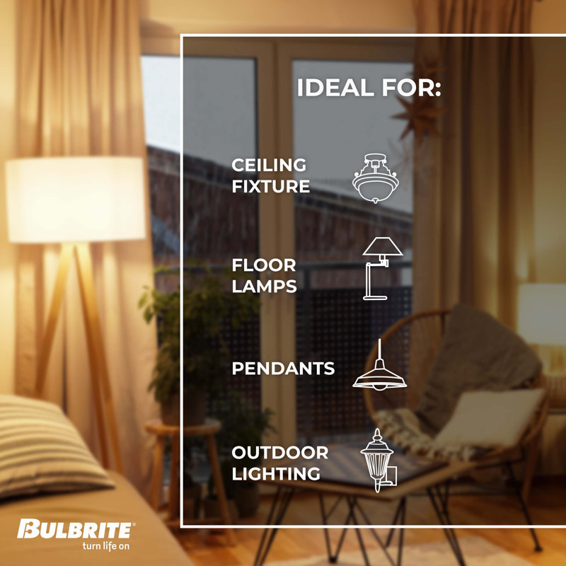 40 Watt Equivalent, Antique G25 LED Dimmable Light Bulb, (2200K) E26/Medium (Standard) Base