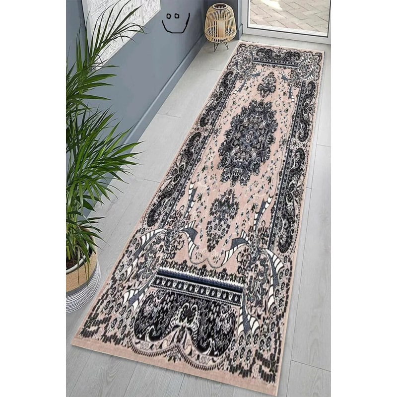 Runner Floral Area Rug, Runner 80 x 300 cm
