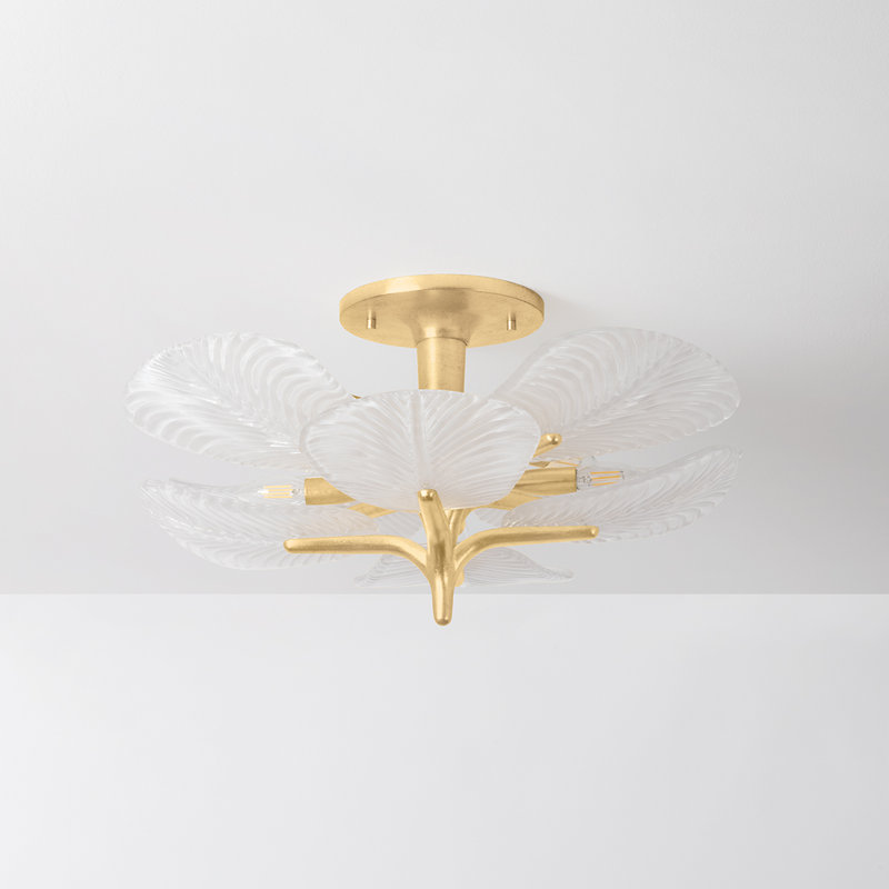 KAMAL Semi Flush, 13.5" H x 28.5" W x 28.5" D