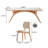 Simple Rectangular Sintered Stone Dining Table Set