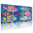 Animals Colorful Fish Underwater Art Pattern Print Set of 3 Canvas Wall Art Prints-1918036137