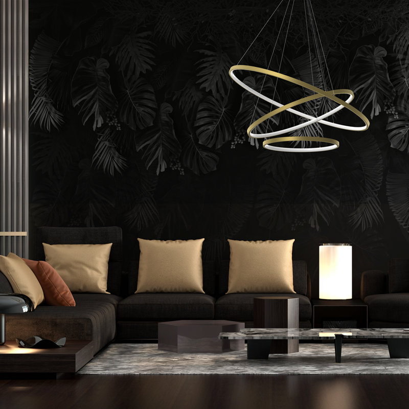 Bradstreet 3 - Light LED Geometric Pendant, Gold