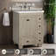 Meuble-lavabo 24 po avec lavabo Lavanti Depos - 100% bois massif de qualité supérieure, meuble-lavabo gris élégant avec armoire de rangement-988704048-988704054