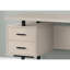 Bureau de 60 po pour une utilisation efficace - stratifié beige, métal noir, rangement pratique pour salle d'étude