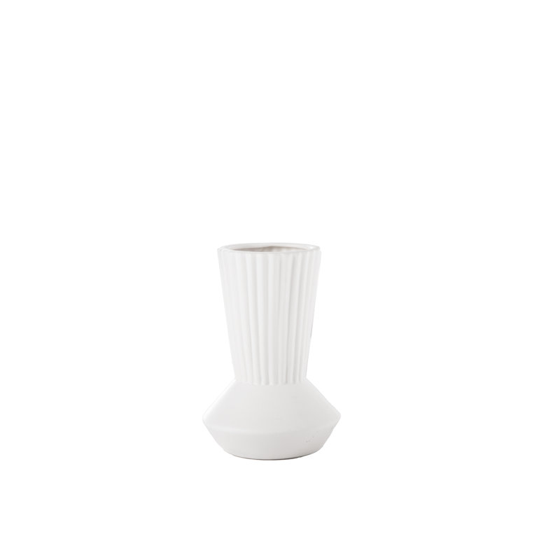 Sunnat Ceramic Table Vase, 6.5" H x 4.5" W x 4.5" D