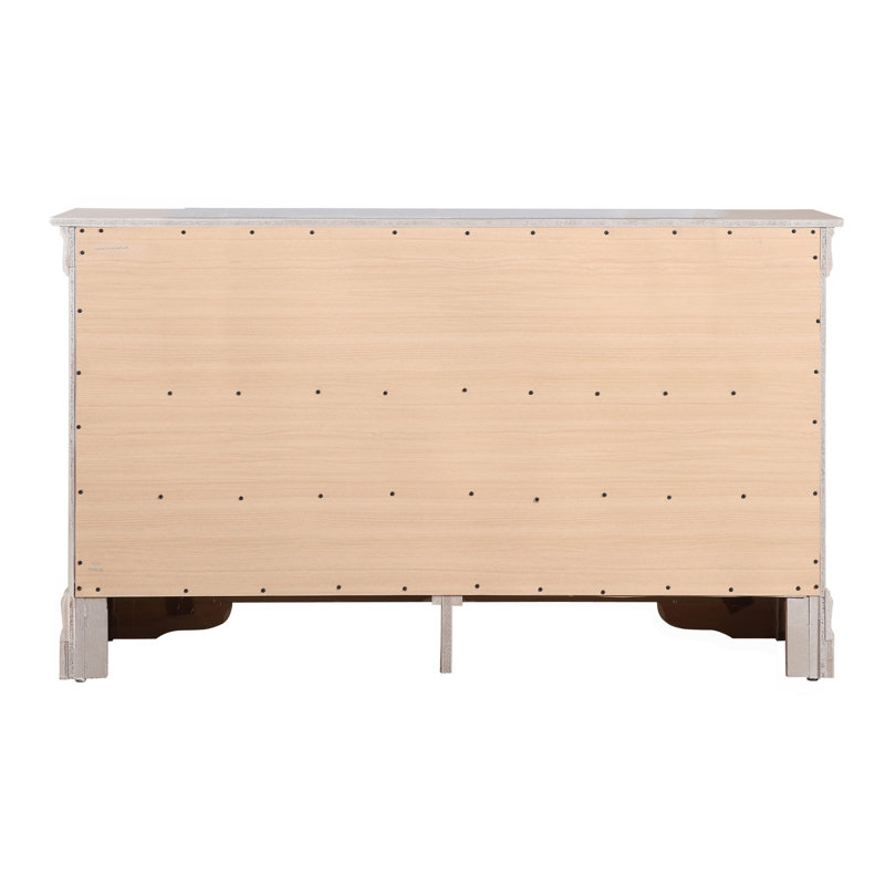 Commode, champagne argenté