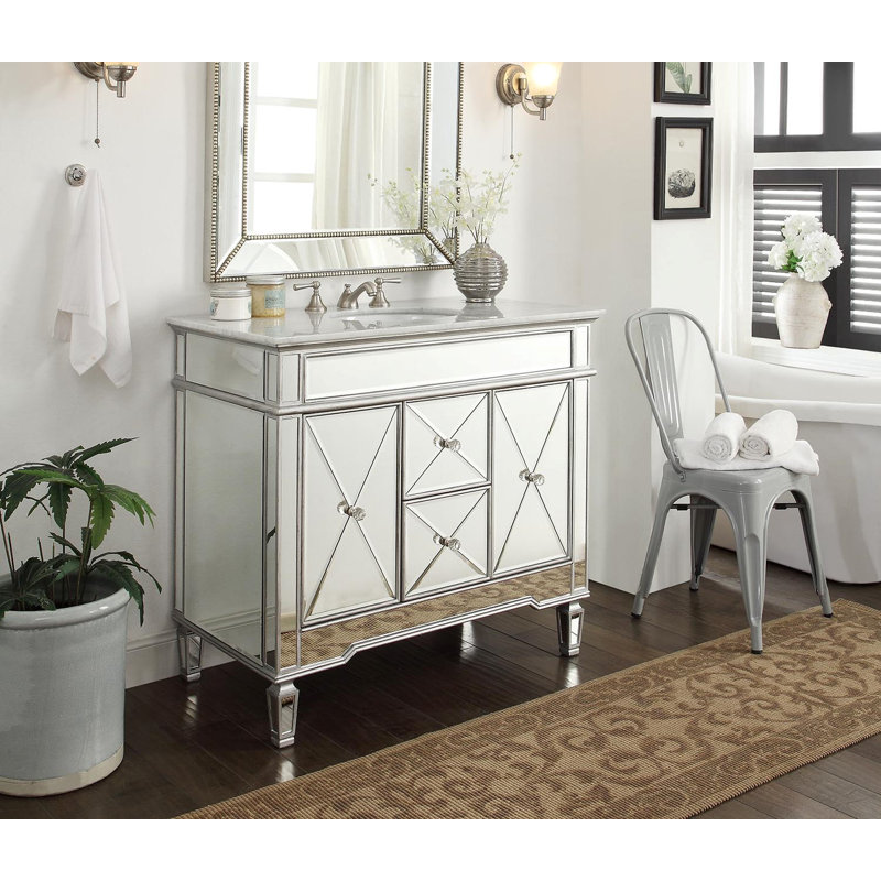 Meuble-lavabo de salle de bain simple 44 po Arango