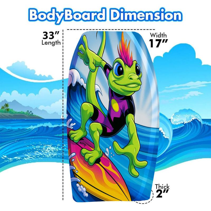 PMU 33 Inch Geko Printed Bodyboard
