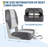 Set of 2 Folding Low Back Boat Seats, Thick Padded Weatherproof PVC Captain Chairs, Universal 5x5 Inch Bolt Design for Guardian, Speed Boats, Bass Track, Light Gray-1596840221