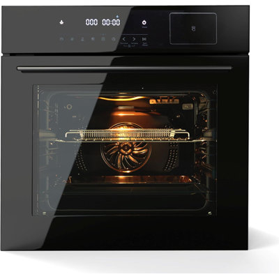 24" Single Wall Oven, Built-In Electric Ovens with Led Digital Display Touch Control & Automatic Cooking Programs, 2.5 Cu.Ft. 3000W Large Electric Oven for Kitchen