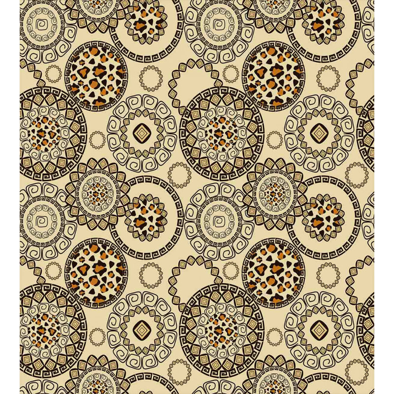 Animal Print Beige and Brown Twin Duvet Cover Set