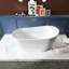 59" Freestanding Soaking Acrylic Bathtub