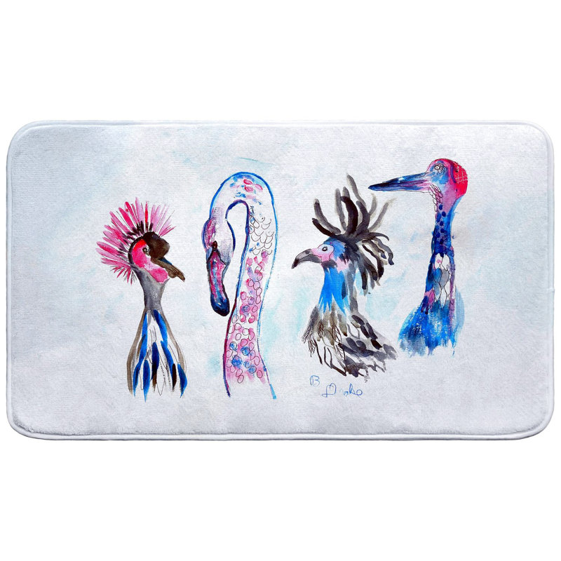 Tapis de bain Loony Birds, Simple - L 18 po x l 30 po