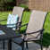 Basima Metal Patio Dining Set with Extendable Rectangular Table