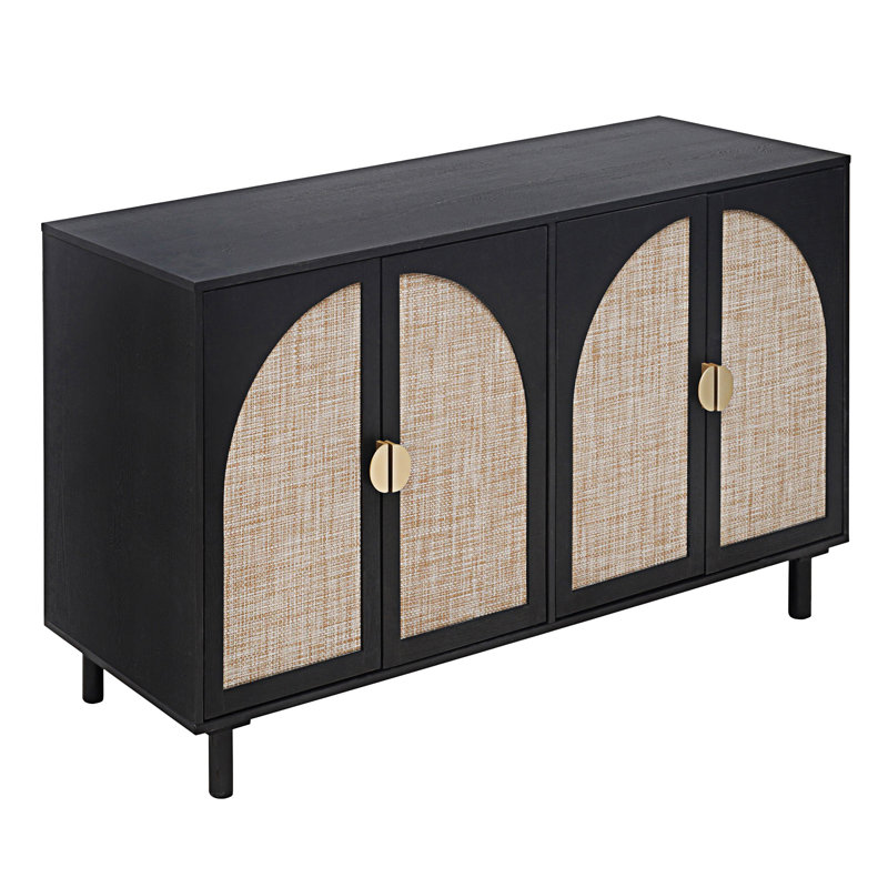 Buffet 4 portes, Noir