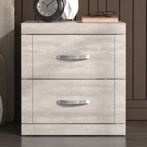 Avigail 20.31" 2 Drawer Nightstand