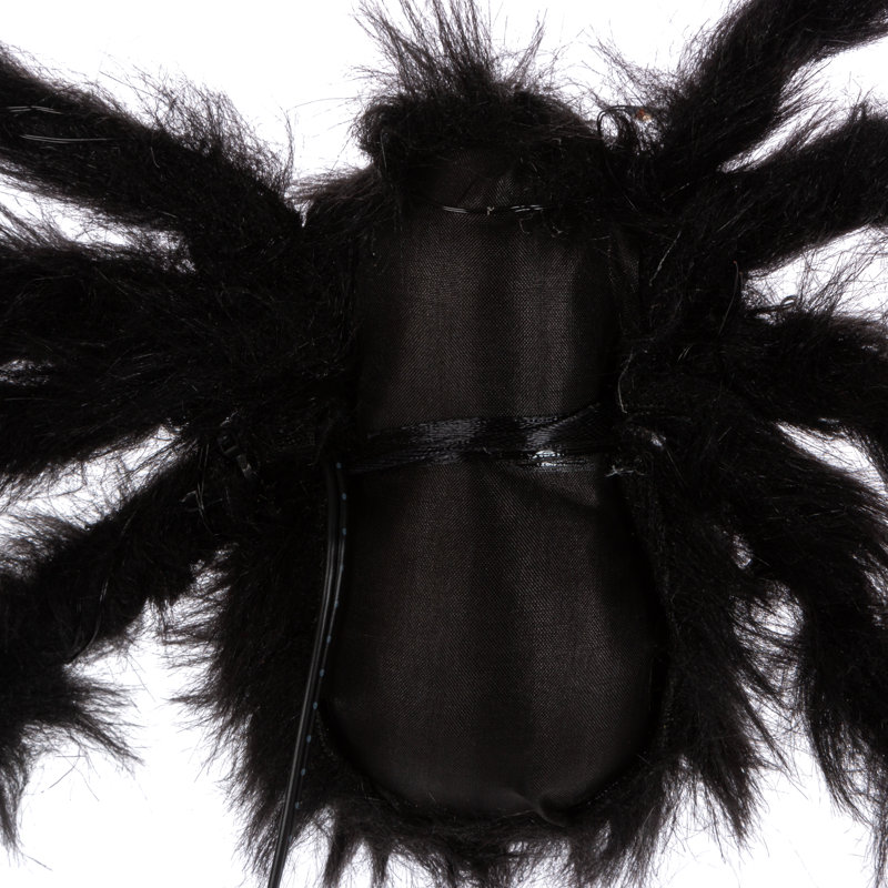 Lighted Fuzzy Spider Set with Bendable Legs