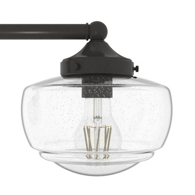 Saddle Creek 3 - Light Kitchen Island Linear Schoolhouse Chandelier