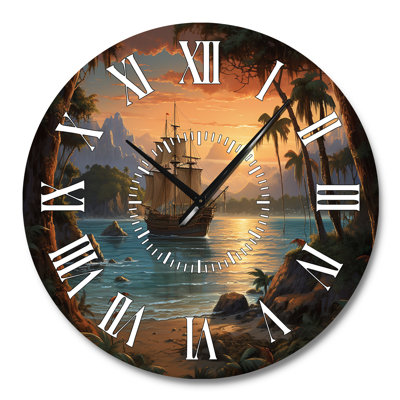 Horloge murale pirate