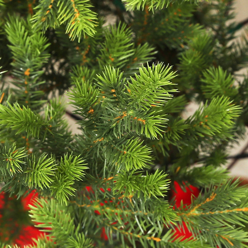 Arbre de Noël artificiel 6 pi, cèdre réaliste clairsemé avec 1933 pointes, assemblage facile, arbre de Noël à charnières pour les fêtes à la maison