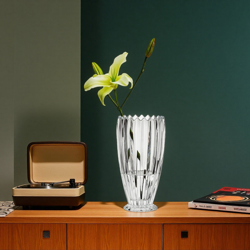 11 vases en cristal 11 pouces