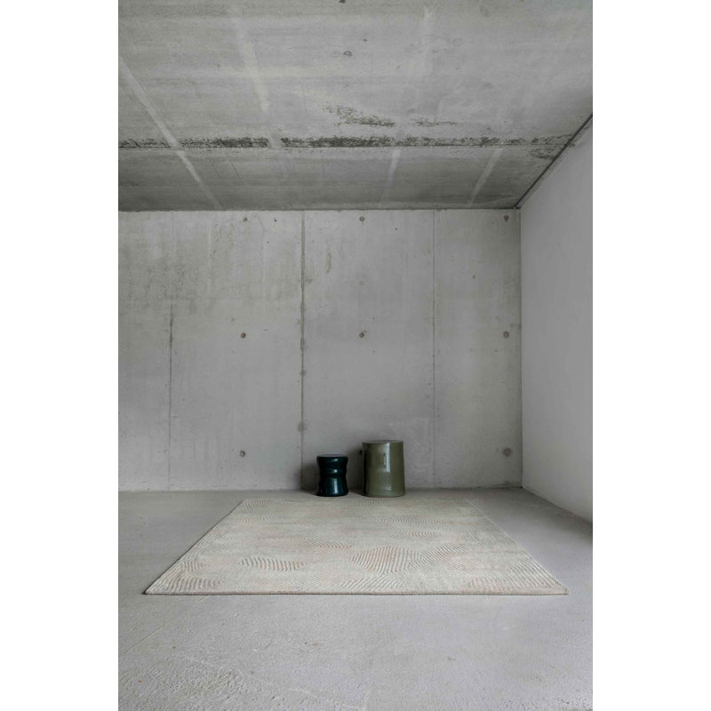 Geometric Area Rug, Round 140cm