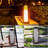 15.35'' Solar Lantern Outdoor Lights, Upgraded Flickering Flame Solar Lanterns Lights Outdoor