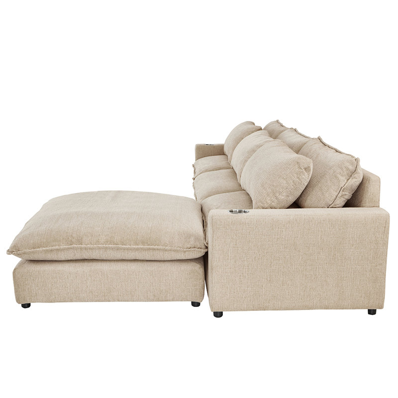 Canapé modulaire Firida beige