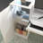 Modern Reception Desk With LED Lighting And Ample Storage For Office Or Retail Spaces