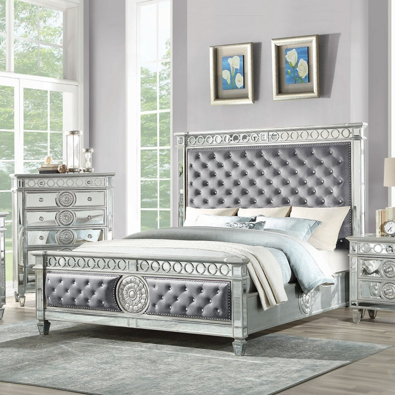 Varian Piece Bedroom Set, Queen, Black