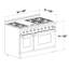 Cuisinière au gaz 48 po CROWN Professional