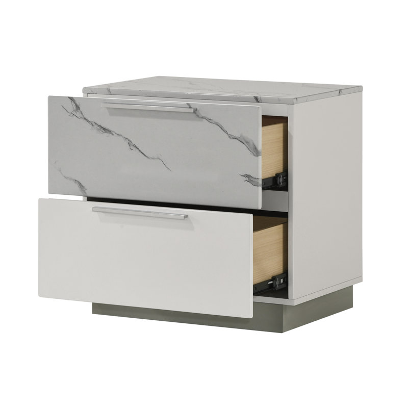 Witham Nightstand White