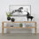 Waterfall Solid Wood Top Console Table