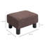 40cm Wide Tufted Solid Colour Footstool Ottoman-1502491689