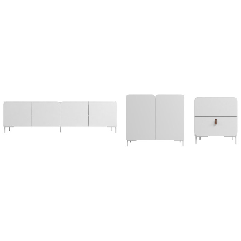Kellissa TV Stand for TVs up to 65", White