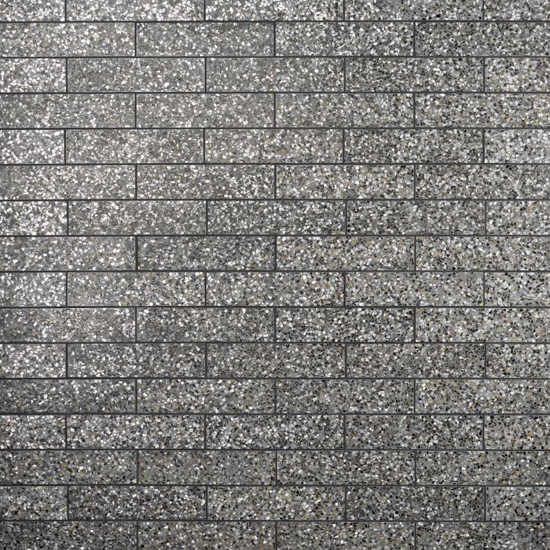 Reef Gray 3X12 Polished Pearl Terrazzo Tile