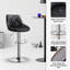 Tabouret de bar rotatif à hauteur ajustable Leoler