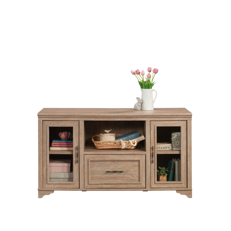 Crédence en bois avec tiroir classeur, brun