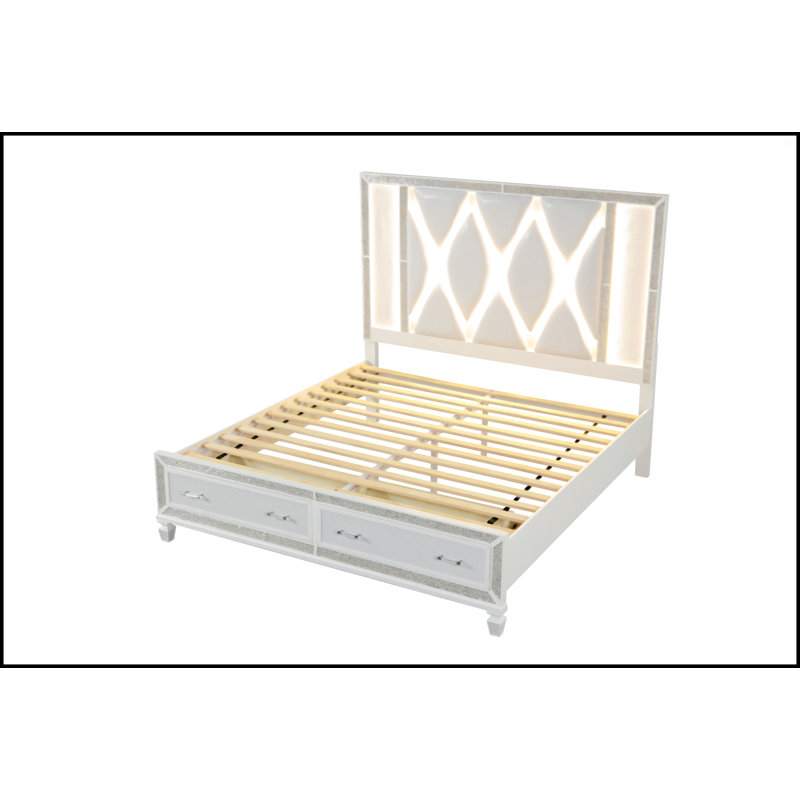 Grand lit de rangement Crystal