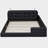 Queen-sized Soft Platform Bed with Two Reading Lamps-37864114