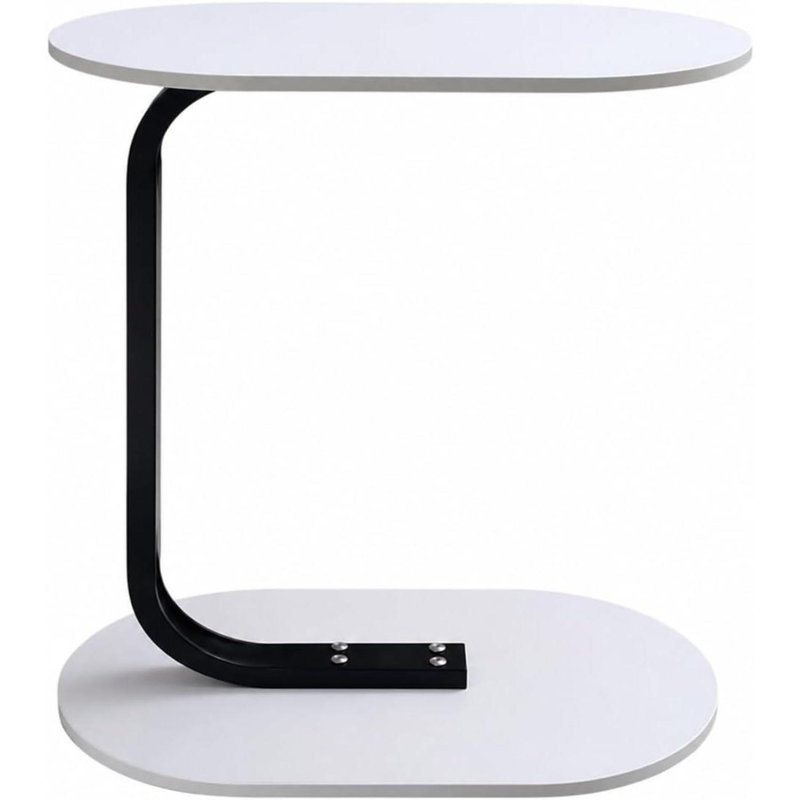 45 cm W Bedside Table, White