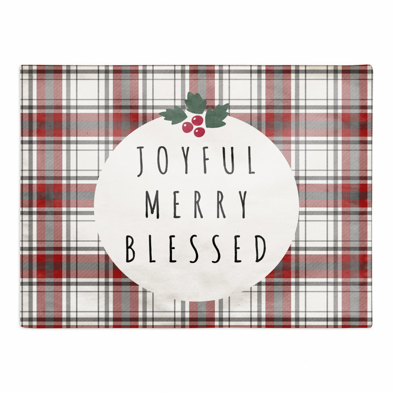 Aagje Polyester Plaid Rectangle Placemat