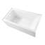Kingston Brass Aqua Eden 60-Inch Acrylic Rectangular 3-Wall Alcove Tub with Anti-Skid Surface, Hand Drain Hole-88708069