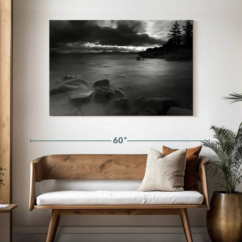 Alvord noir et blanc Alvord, H 32 po x l 48 po
