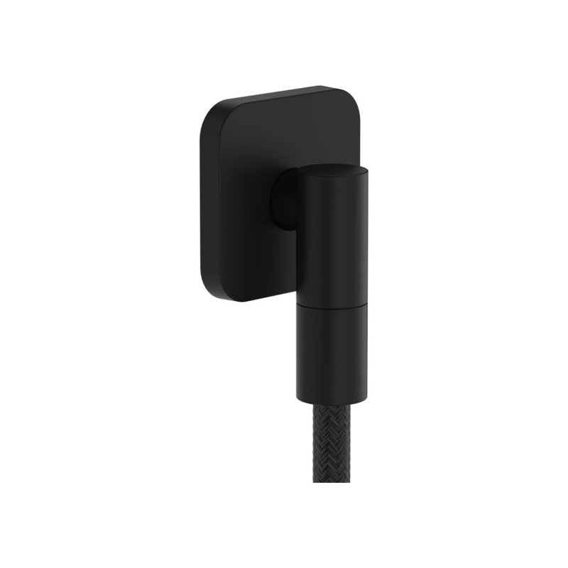 Prise murale hansgrohe Q avec clapet anti-retour, SoftCube en nickel poli, Nickel poli