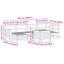 7 Piece Garden Sofa Set Solid Wood Douglas Fir