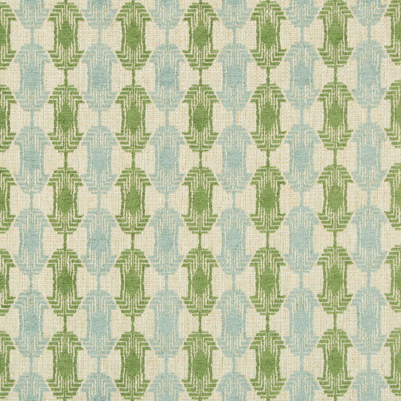 Gems Quartz Weave Fabric, Aqua Green